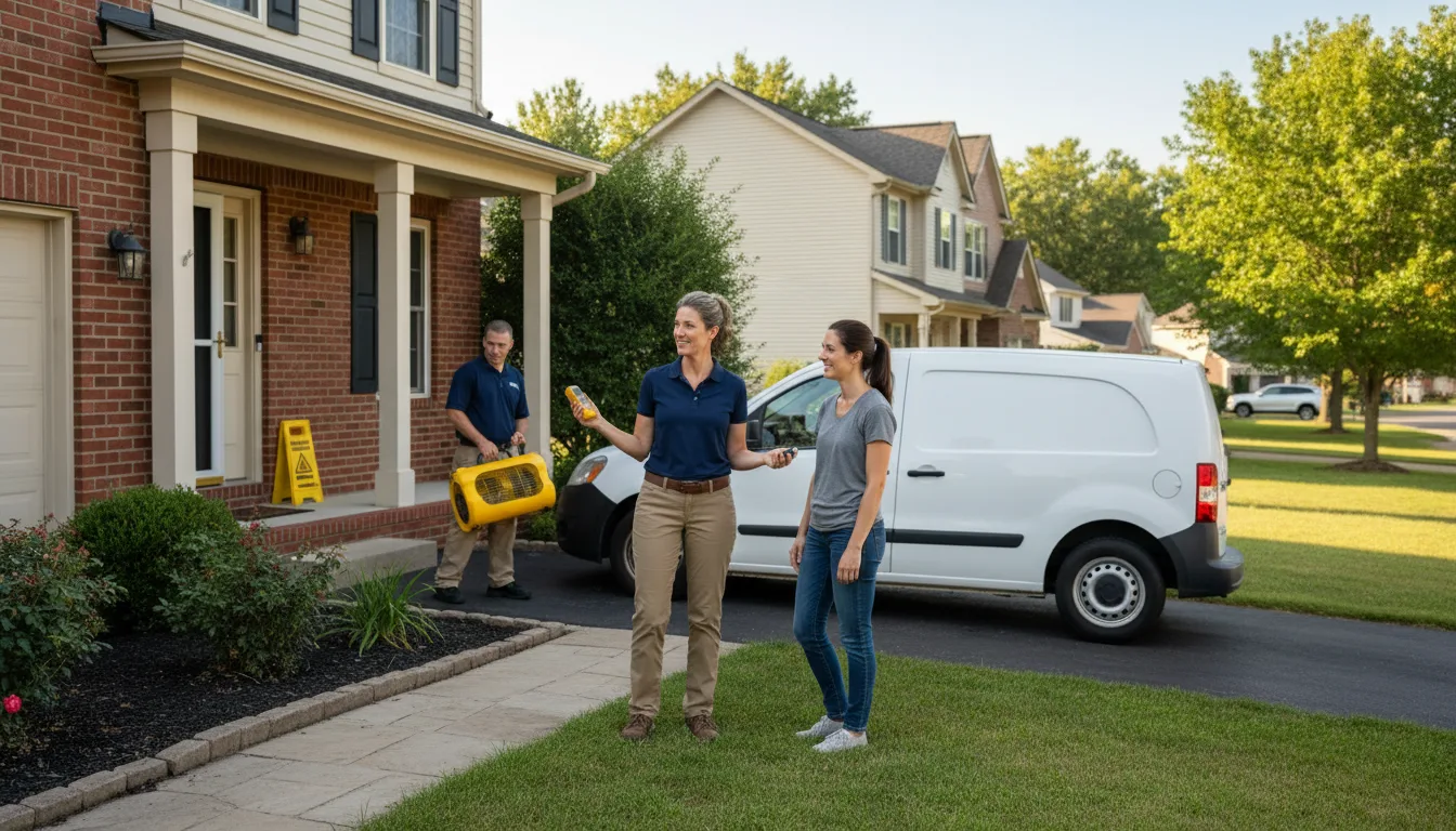 Residential water damage restoration in Bossier City, LA